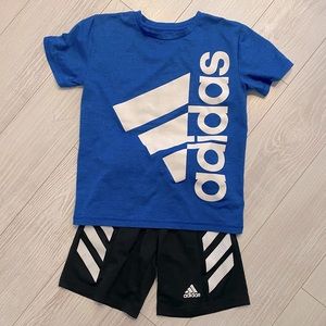 Boys adidas short and short set